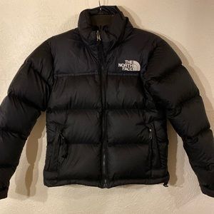 North Face Nupse jacket 700. Black. Like new. 1 flaw. XS.